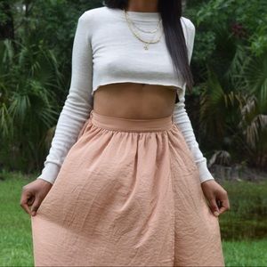 🍂 XSmall H&M Cream light Sweater Crop top